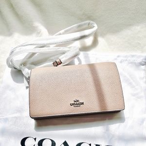 Brand-new with tag COACH Anna Foldover Crossbody Clutch